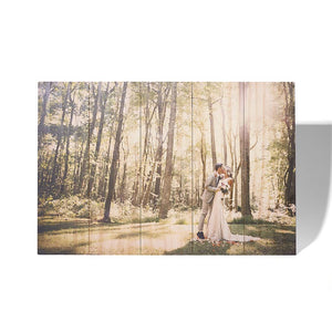 18.5 x 27.5 Planked Wood Print - Wood Print - Plak That Printing Company