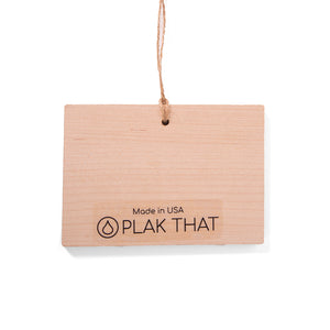 3.5 x 5 Wooden Ornament - Wood Print - Plak That Printing Company