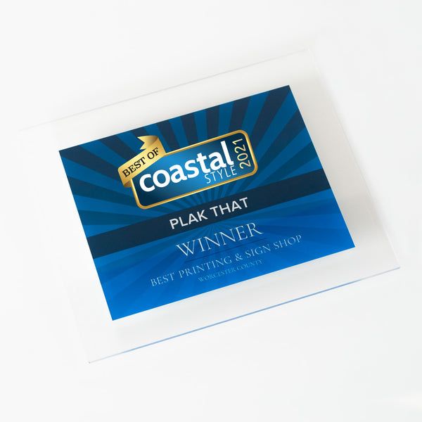 Official Coastal Style Acrylic Plaque