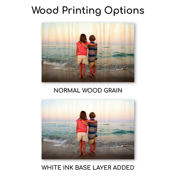 10.5 x 10.5 Planked Wood Print - Wood Print - Plak That Printing Company