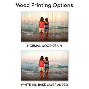 10.5 x 10.5 Planked Wood Print - Wood Print - Plak That Printing Company