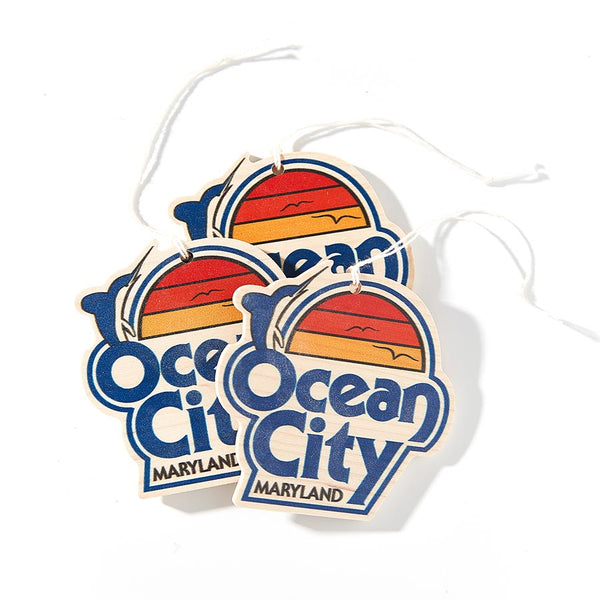 Vintage Ocean City Maryland Wooden Ornament - Wooden Ornaments - Plak That Printing Company